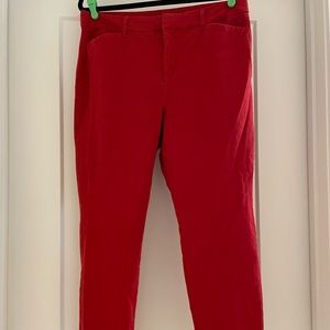 Bright red Old Navy Pixie pants size 14